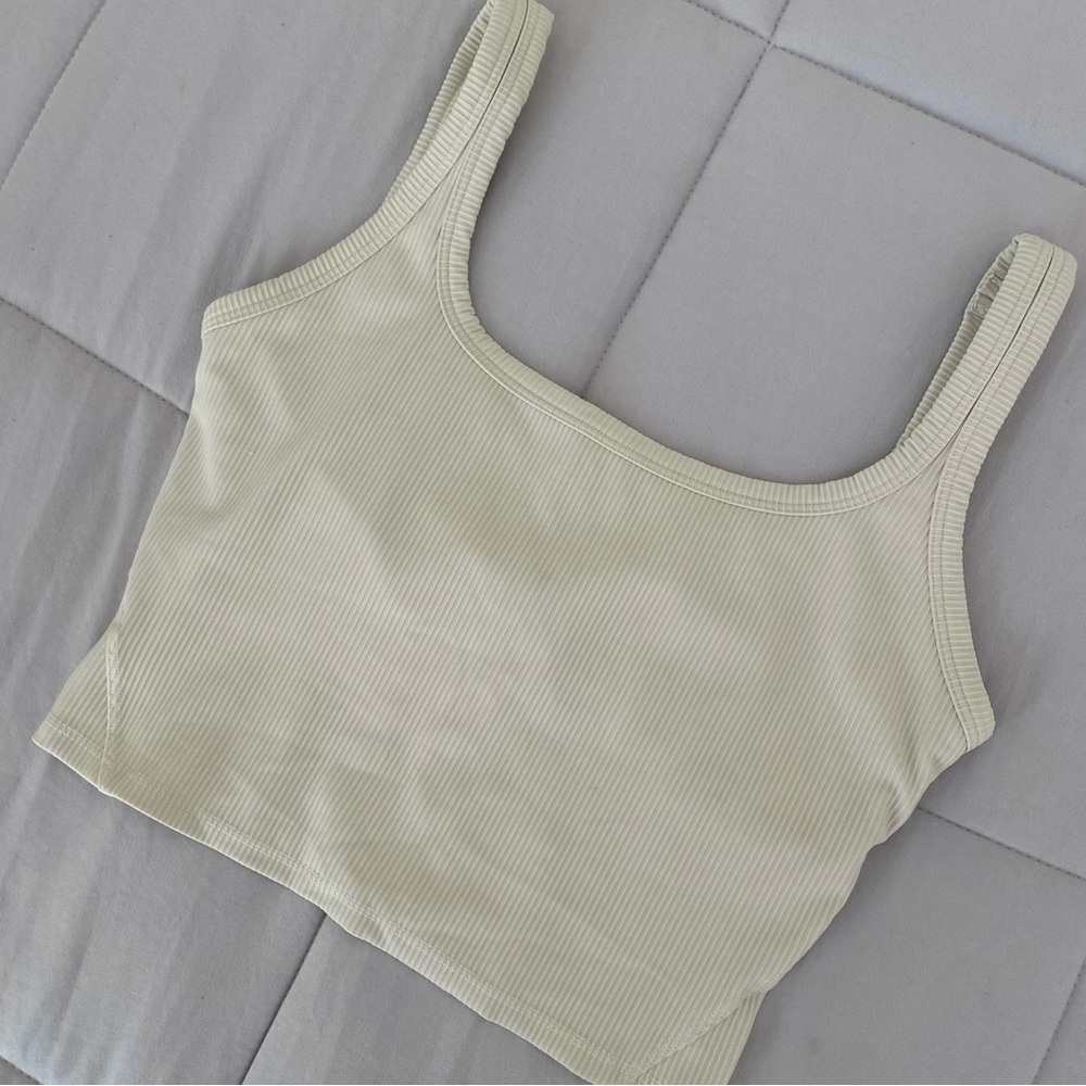 KIKIWING Women's Long Lined Ribbed Workout Tank Top